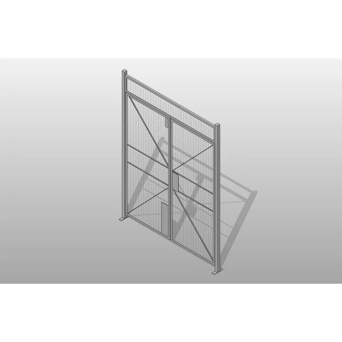 Double Hinged Door Wire Partition
