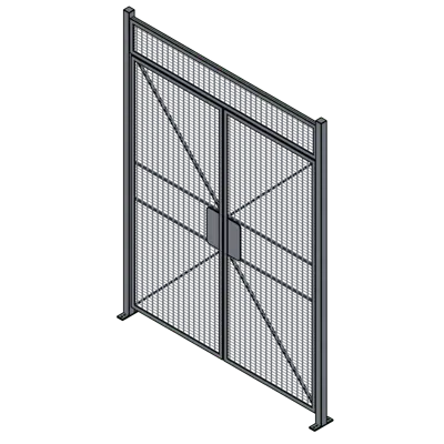 Image for Double Hinged Door Wire Partition