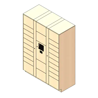 Image for 24 Total Openings Laminate Smart Locker