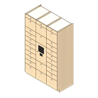 Image for 24 Total Openings Laminate Smart Locker