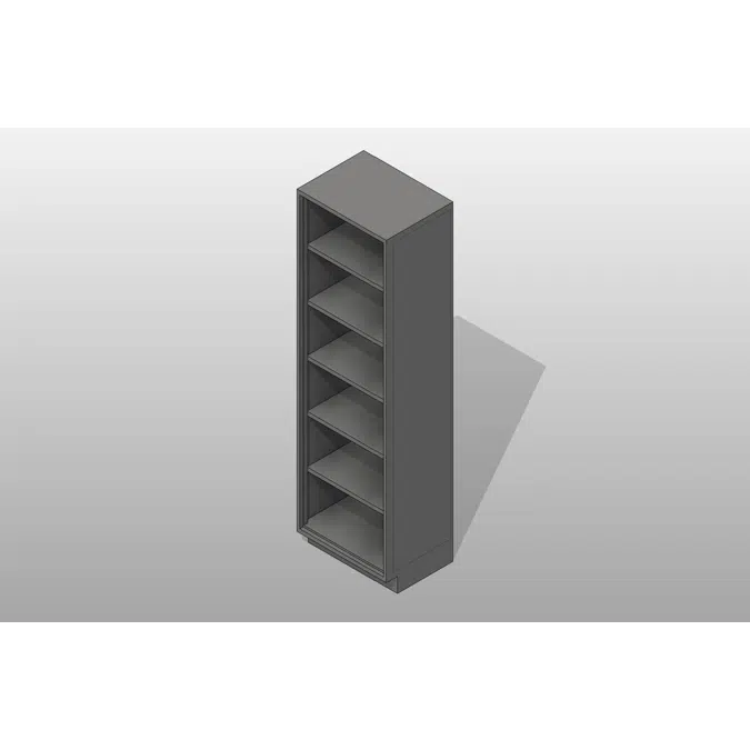 Open Stainless Steel Storage Cabinet