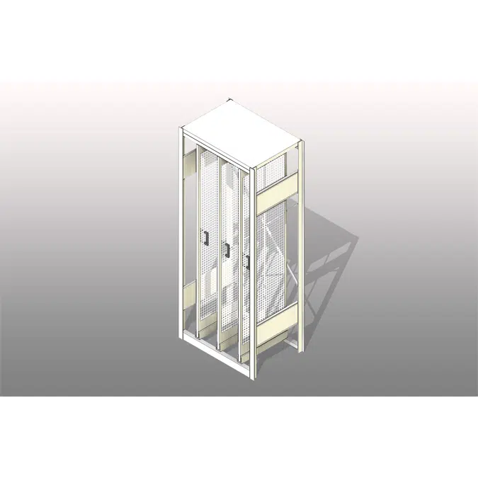 Objetos BIM ¡Descarga gratis! Slide Out Panels Industrial Furniture