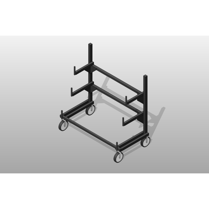 BIM objects - Free download! Cantilever Pipe Steel Rack | BIMobject