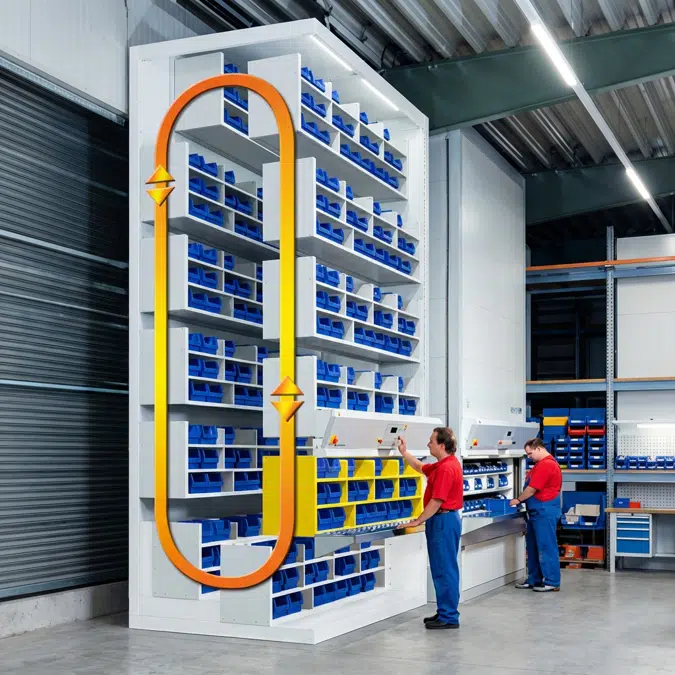 Medium Narrow Storage Vertical Carousels