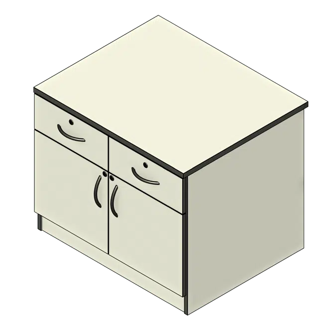 Inline Doors & Drawers Laminate Circulation Desk