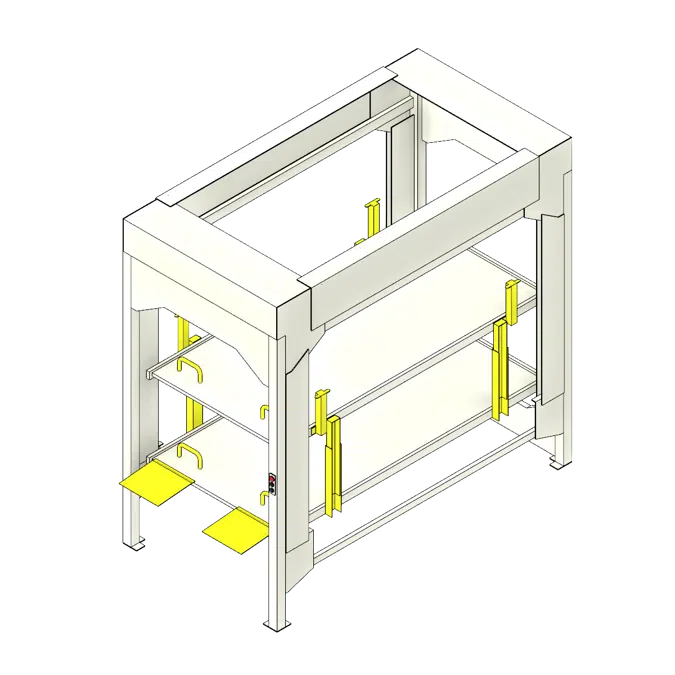 Side Load Hospital Bed Stacker