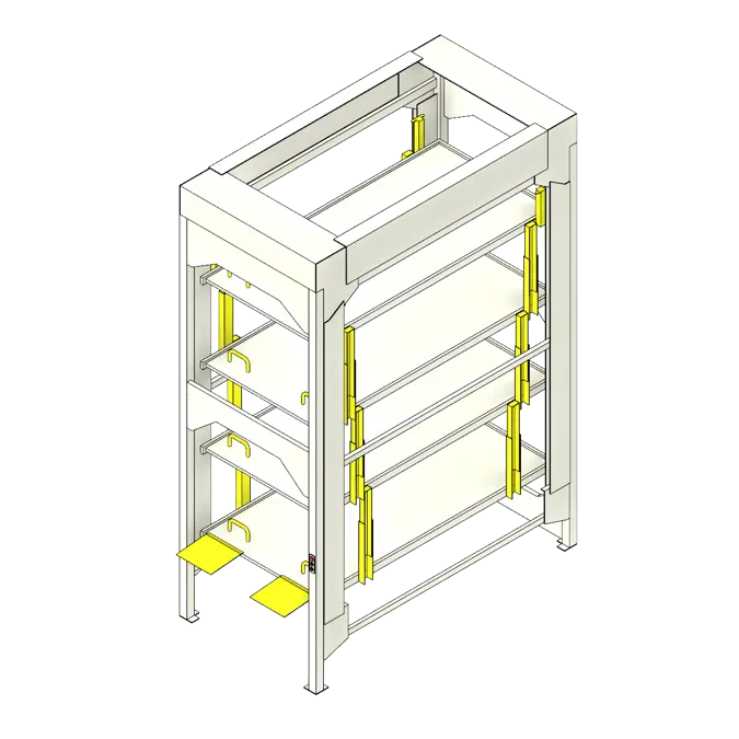Side Load Hospital Bed Stacker