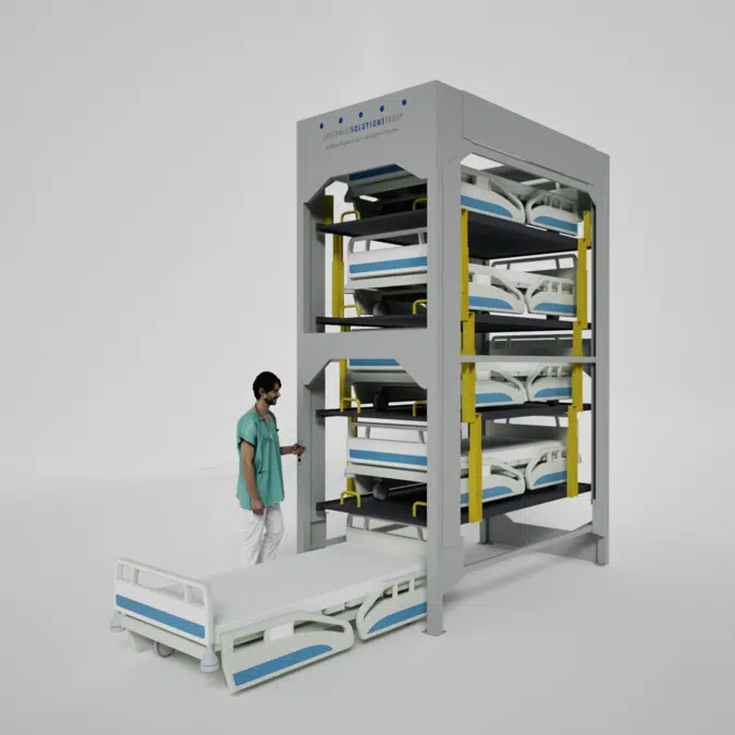 Side Load Hospital Bed Stacker