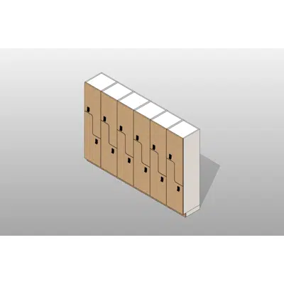 Z Tier - 18"W x 18"D Column Laminate Day Lockers için görüntü