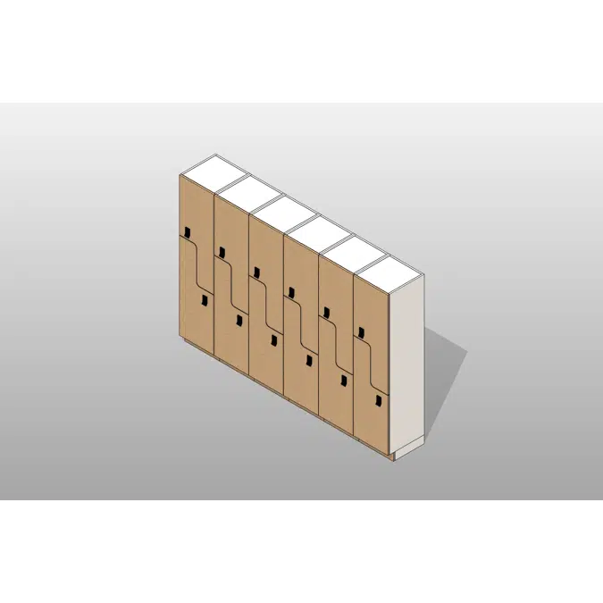 Z Tier - 18"W x 18"D Column Laminate Day Lockers