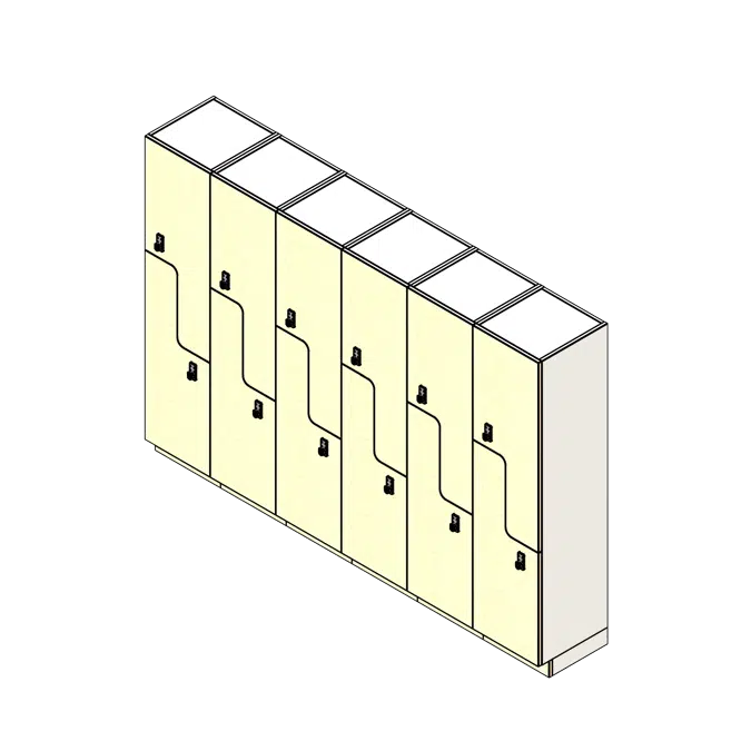 Z Tier - 18"W x 18"D Column Laminate Day Lockers