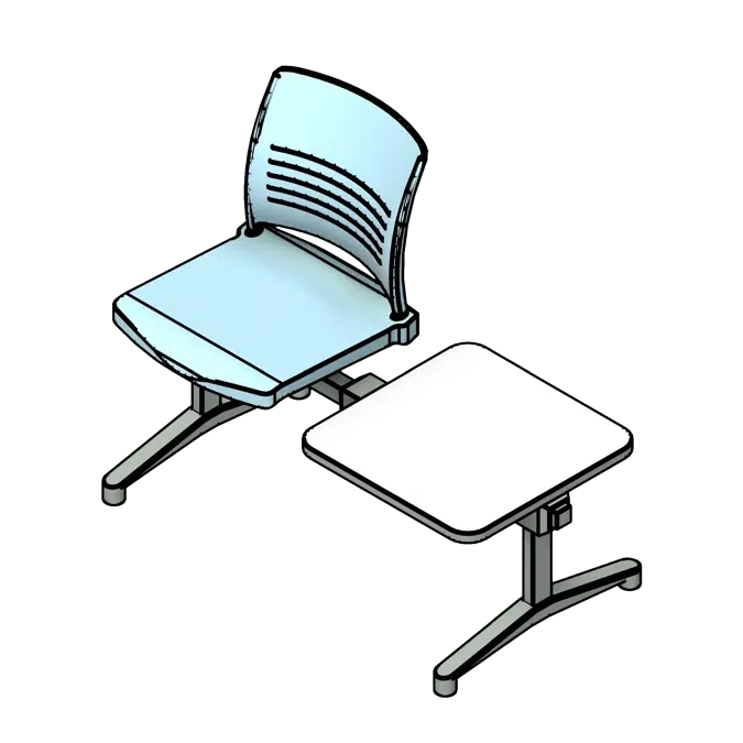 Tandem Armrests Polypropylene Seating