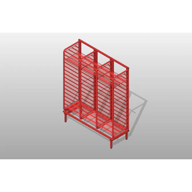 BIM objects - Free download! Freestanding Firefighter Locker | BIMobject