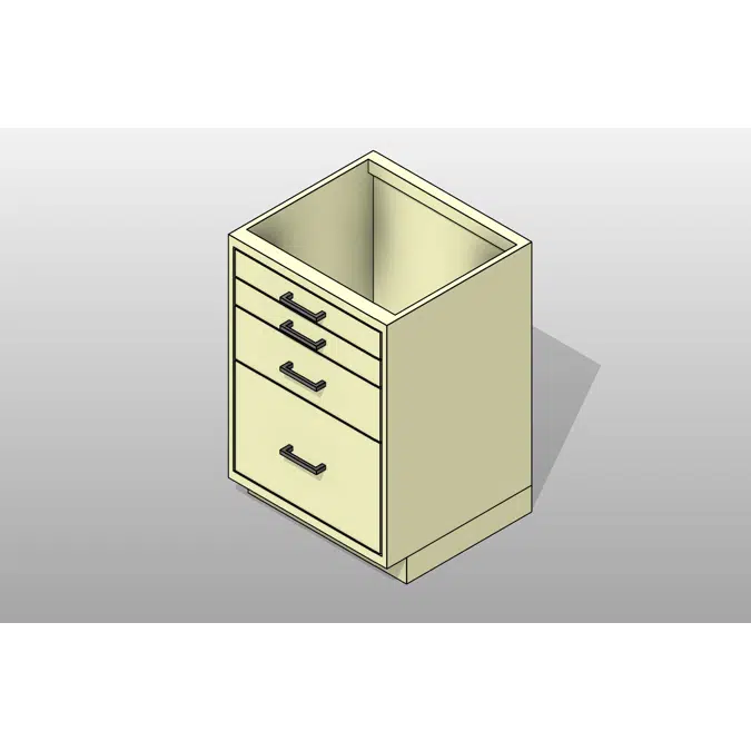 File Drawers Steel Lab Base Cabinet