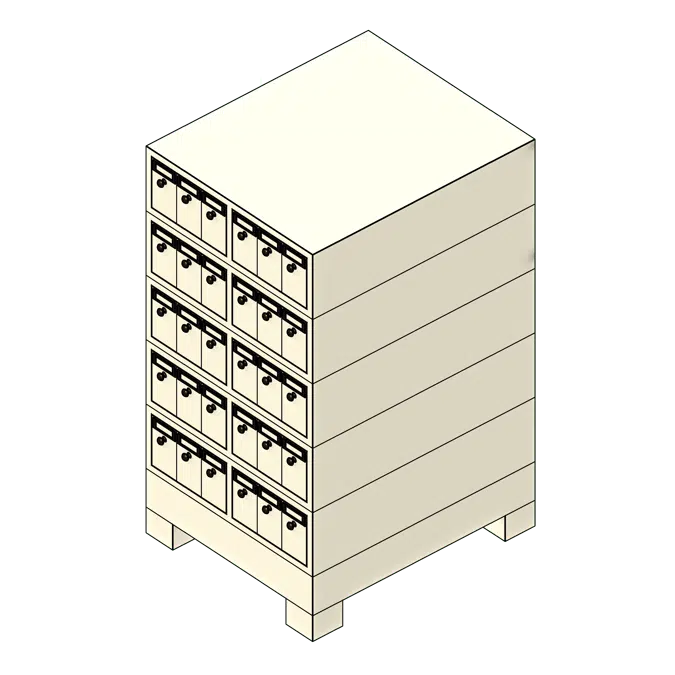 Microscope Slide Drawer Steel Storage Cabinet