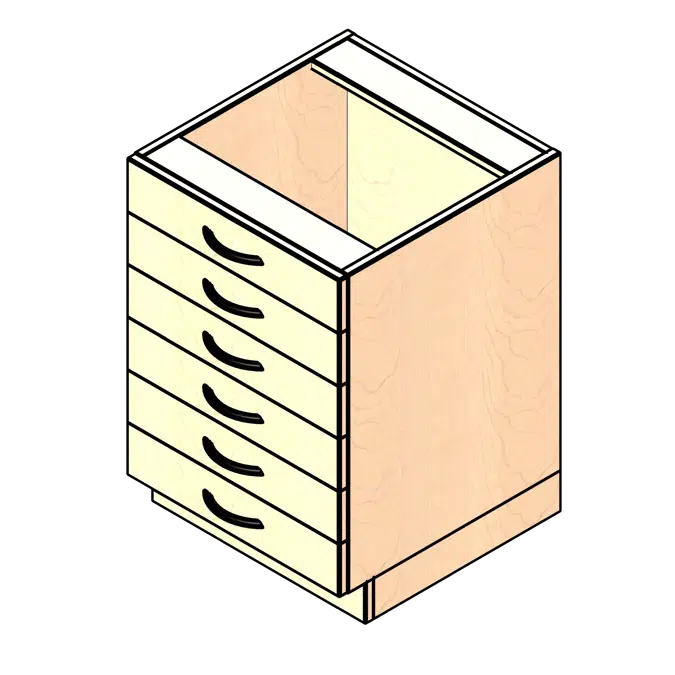Multi-Drawer Laminate Base Cabinet