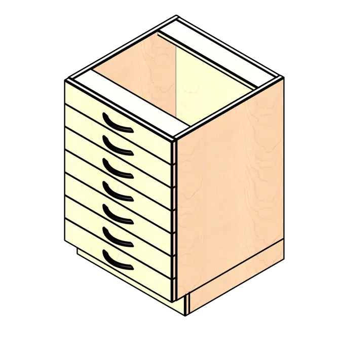 Multi-Drawer Laminate Base Cabinet