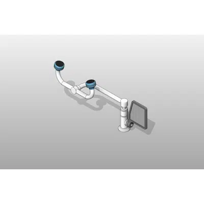 Image for Deck Mounted Swivel Chrome Plated Brass Eyewash