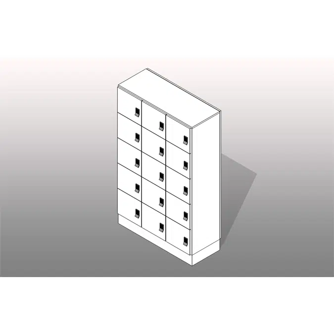 Pass-Through Laminate Day Lockers