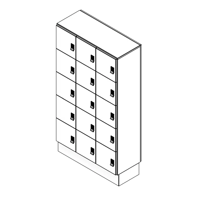 Pass-Through Laminate Day Lockers