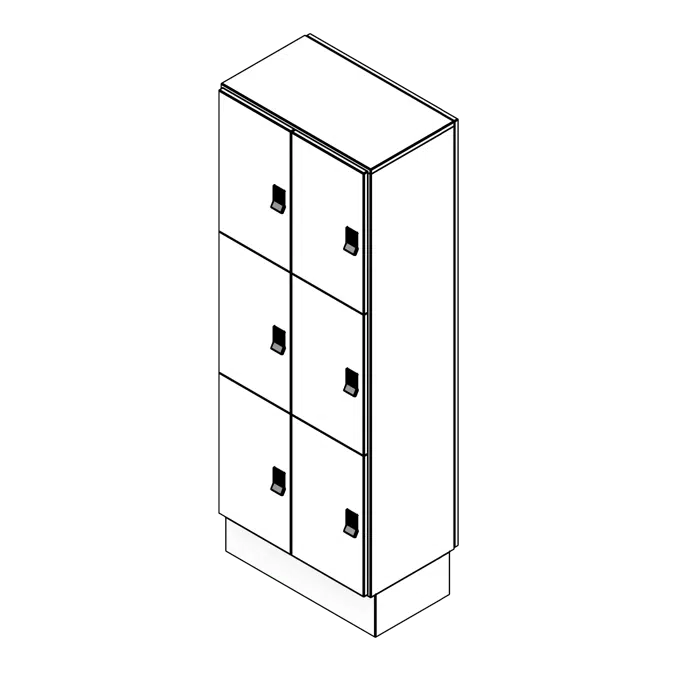 Pass-Through Laminate Day Lockers