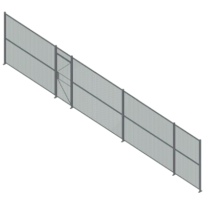 obraz dla 39LF - 3' Single Hinged Door 1 Sided Wire Partition