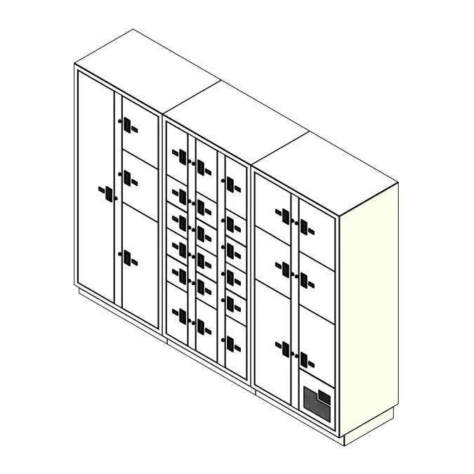 Objetos BIM - ¡Descarga gratis! 3 Columns-28 Total Openings Steel ...