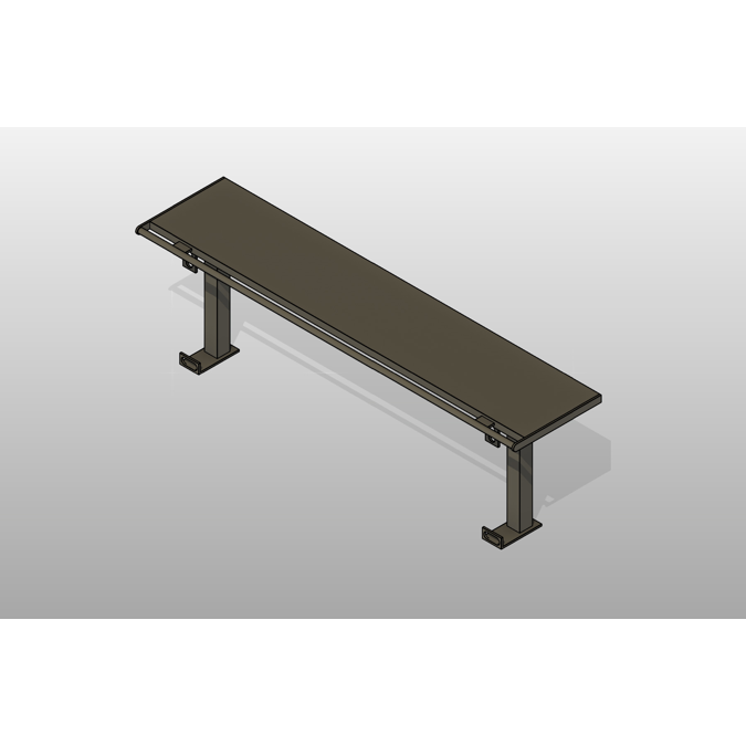 Objetos BIM - ¡Descarga gratis! Freestanding Restraint Bench | BIMobject