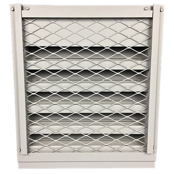 BIM objects - Free download! Wind Driven Rain Louvers, Horizontal ...