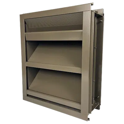 imagen para Extruded Drainable Louvers, 2" Deep Frame, 45° Blades