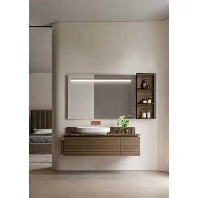 รูปภาพสำหรับ Side-Up rectangular mirror with LED backlighting h.90 - SRC