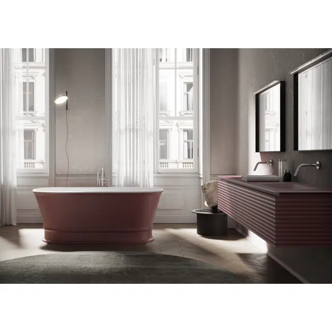 Dekò free-standing bathtub in M-Solid or M-Lux