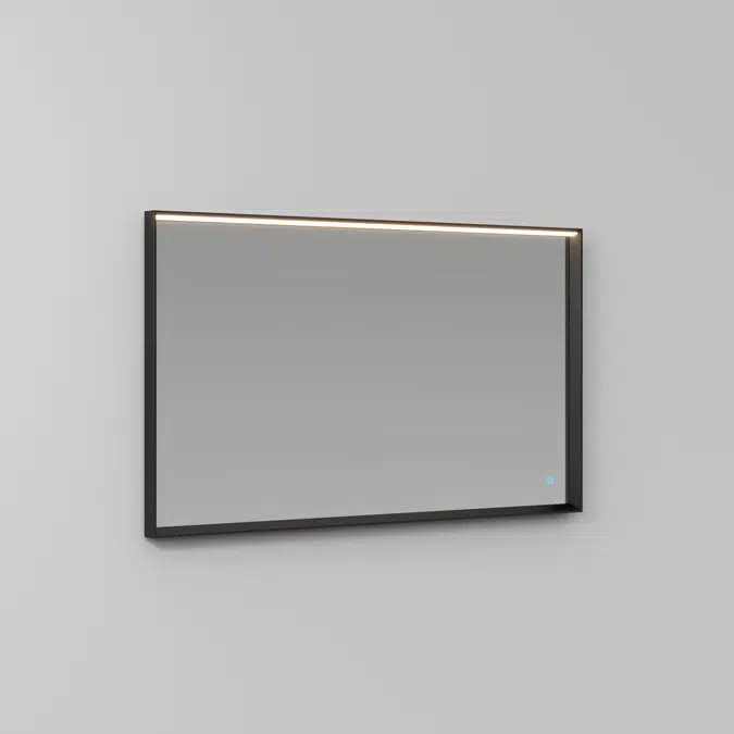 Tecnica aluminium framed rectangular mirror with integrated lighting h.70 - STT7