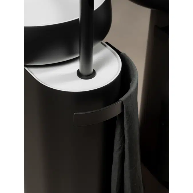 BEAUTY freestanding washbasin in Cristalplant with tap hole