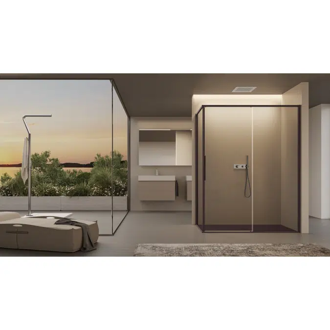 Brave shower enclosure corner BVPO + BVFI