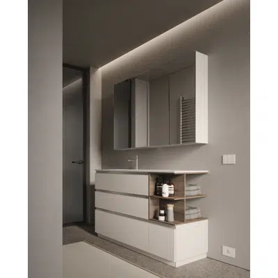 Image for Double-sided mirror wall units H. 70