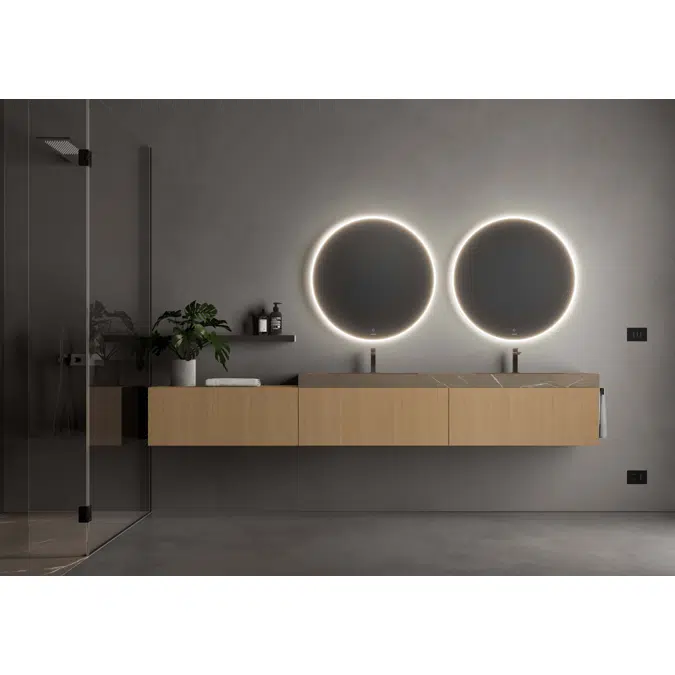 Eclissi round mirror