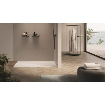 Image for Sandy shower tray flush installation