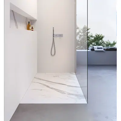 Image for Blade shower tray raised installation