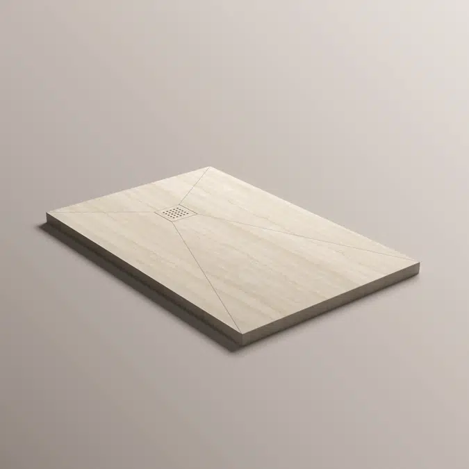 Blade shower tray raised installation