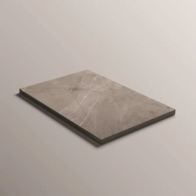Blade shower tray raised installation