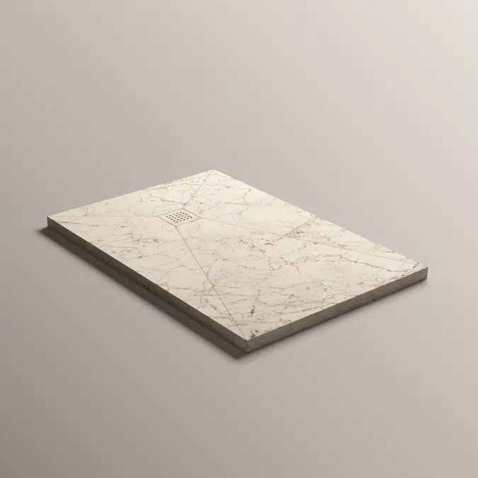 Blade shower tray raised installation