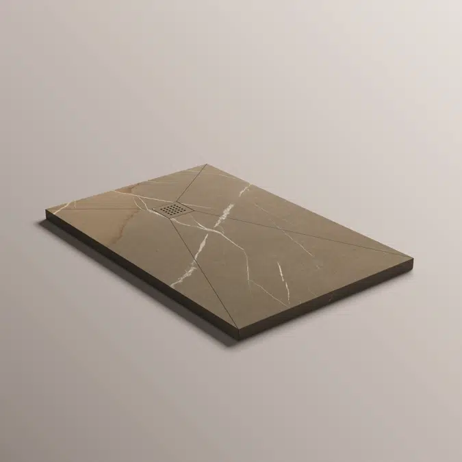 Blade shower tray raised installation