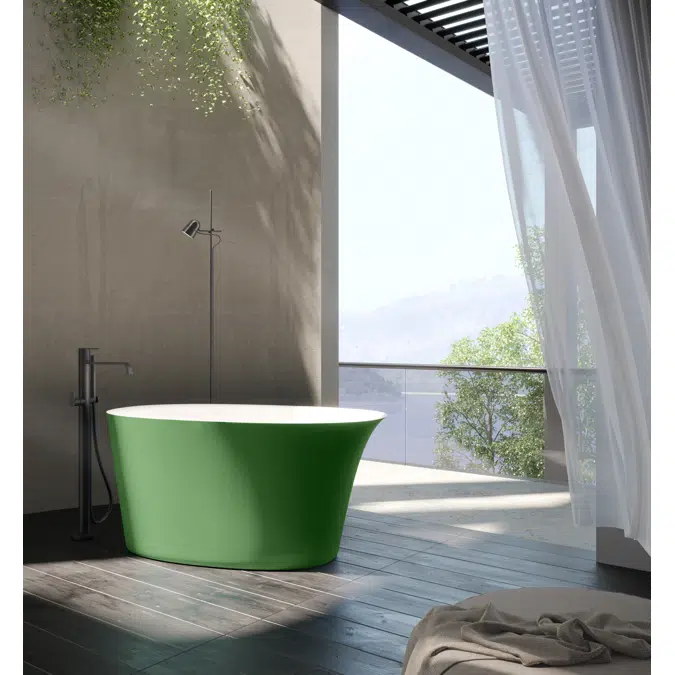 Levante free-standing bathtub in M-Solid