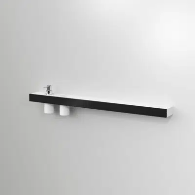 billede til shelf MODULA wall ALLUM./ACRITEK white + accessories  MAM80