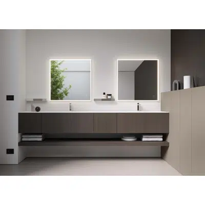 Image for Joule square mirror with light