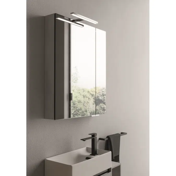 Wall units Double-sided mirror H. 70 for hand basins