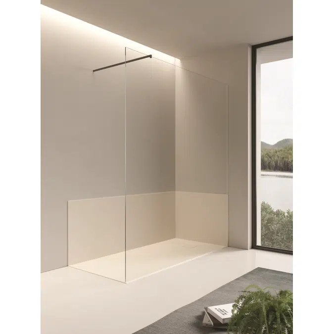 Join shower tray flush installation without profile