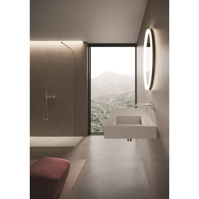 Join shower tray flush installation without profile
