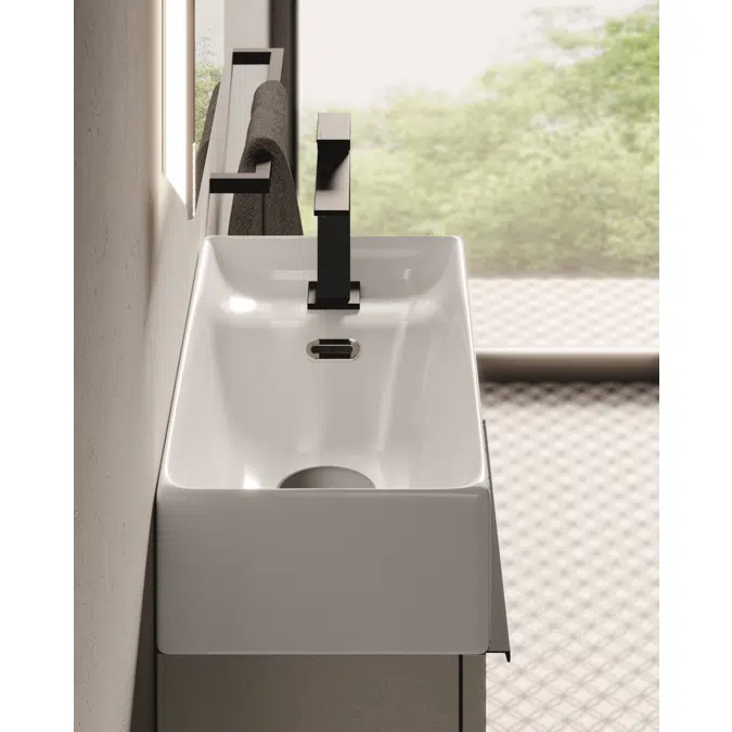 Handrinse basin H. 45.8 with ceramic Touch washbasin